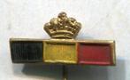Vlag België met kroon koper speldje ( C_235 ), Verzamelen, Speldjes, Pins en Buttons, Nieuw, Speldje of Pin, Stad of Land, Verzenden