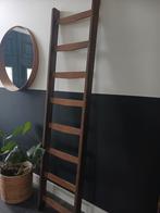 Industriele oude houten ladder trap hout, Ophalen, Gebruikt, Minder dan 2 meter
