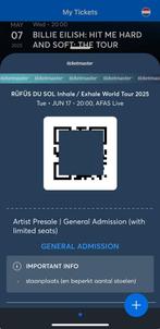 RÜFÜS DU SOL | Floor tickets GA | AFAS LIVE, Twee personen, Juni
