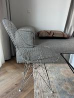Vitra Eames Wire Chair Chroom, Huis en Inrichting, Stoelen, Ophalen, Gebruikt, Wit, Eén