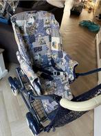 Kinderwagen merk Peg Perego blauw/wit, Gebruikt, Met reiswieg, Ophalen, Kinderwagen