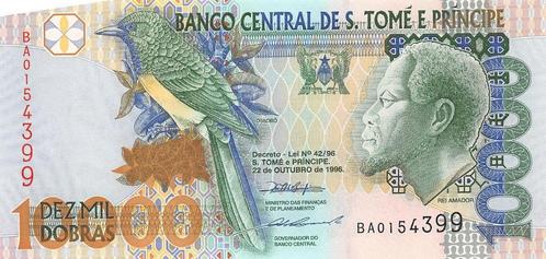 St. Thomas en Prince 10.000 Dobras 1996 Unc, Pn 66a, Postzegels en Munten, Bankbiljetten | Afrika, Los biljet, Overige landen