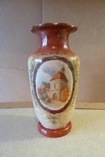 Antieke opaline handbeschilderde vaas, Antiek en Kunst, Antiek | Vazen, Ophalen of Verzenden