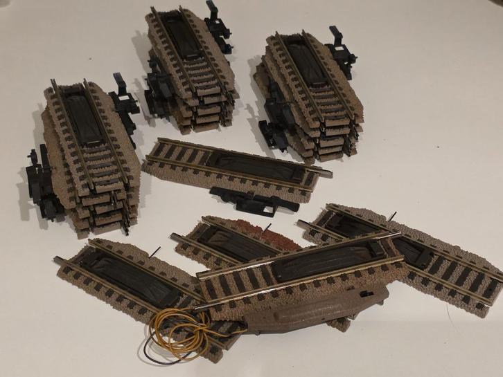 Fleischmann H0 Profi 6114 – 20x ontkoppelrail handbediend/el, Hobby en Vrije tijd, Modeltreinen | H0, Zo goed als nieuw, Rails