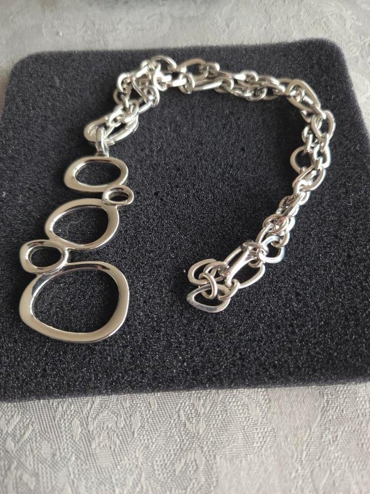 Mooie Fossil Zilveren Sieradenset, Sieraden, Tassen en Uiterlijk, Kettingen, Zo goed als nieuw, Zilver, Zilver, Met hanger, Ophalen of Verzenden