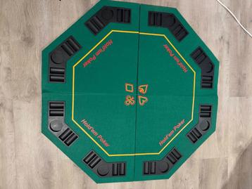 8 Player - fold out Poker table with chip and cup holders! beschikbaar voor biedingen