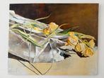 Schilderij met tulpen, Ophalen