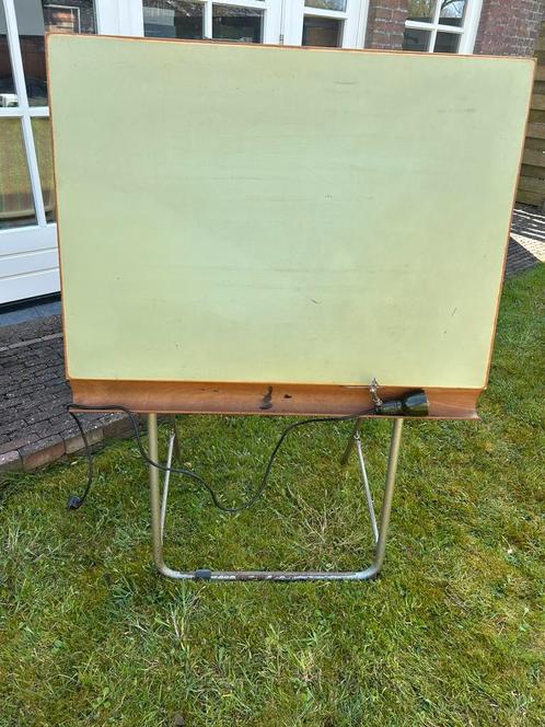 Autimtieke tekentafel Franz Khulmann KG Wihelmshaven, Doe-het-zelf en Verbouw, Tekentafels, Gebruikt, Minder dan 130 cm, Verlichting