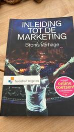 Bronis Verhage - Inleiding tot de marketing, Ophalen of Verzenden, Bronis Verhage, Zo goed als nieuw