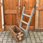 Steekwagen hout antiek brocante Frankrijk bagage kar, Ophalen of Verzenden