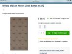 Riviera Maison Behang Anders Linen Button, Huis en Inrichting, Stoffering | Behang, Ophalen of Verzenden, Minder dan 10 m², Grijs