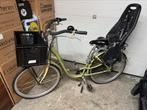Nette Montego moederfiets met kinderstoel en krat, Gebruikt, Dubbele standaard, 1 zitje, Ophalen