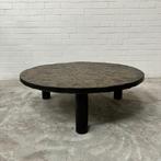 Brutalist salontafel leisteen blad design tafel, Ophalen, Gebruikt