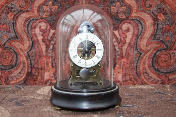 Tafelklok met Zichtbaar Mechaniek, Antiek en Kunst, Antiek | Klokken, Ophalen of Verzenden
