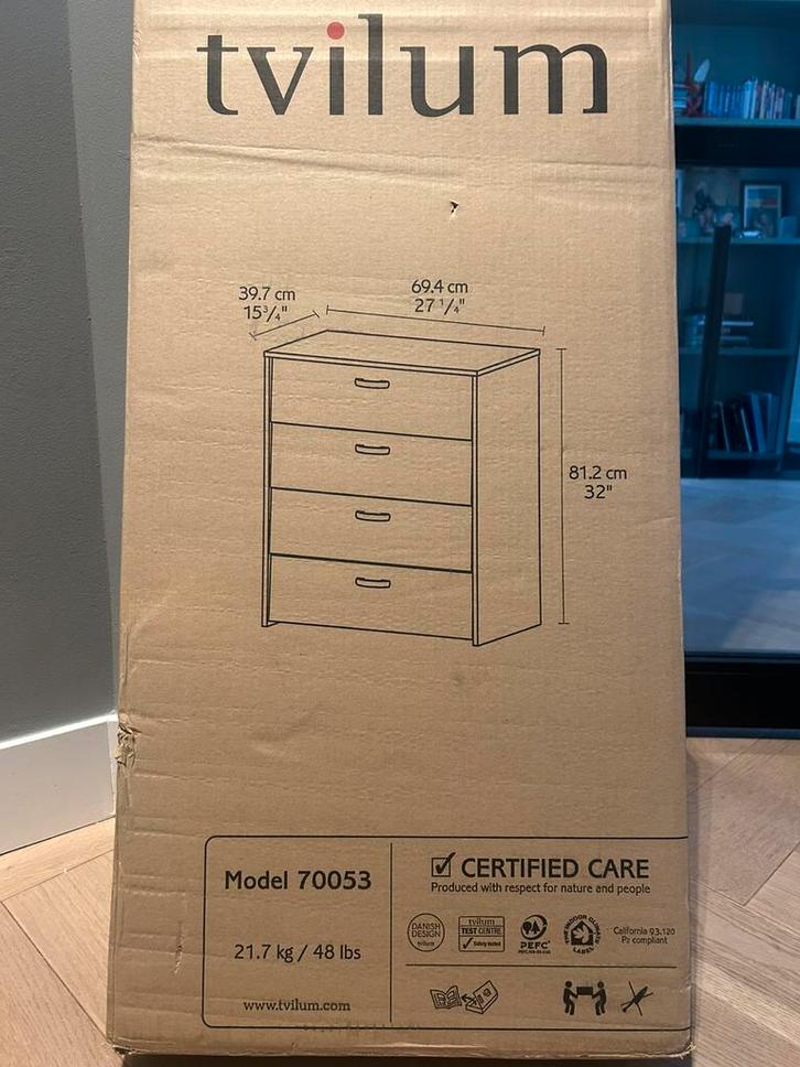 Tvilum schoenenkastje te koop €25, Huis en Inrichting, Kasten | Ladekasten, Nieuw, Minder dan 100 cm, 50 tot 100 cm, 25 tot 50 cm