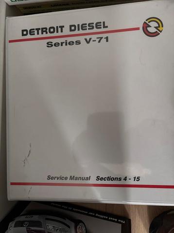 Detroit Diesel Series V-71 Service Manual beschikbaar voor biedingen