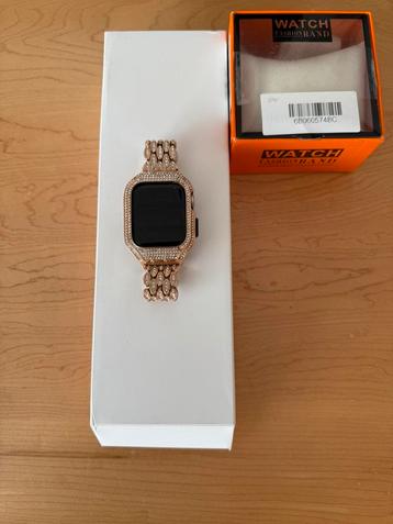 Apple watch series 9  41mm stainless metalen band rose/goud beschikbaar voor biedingen