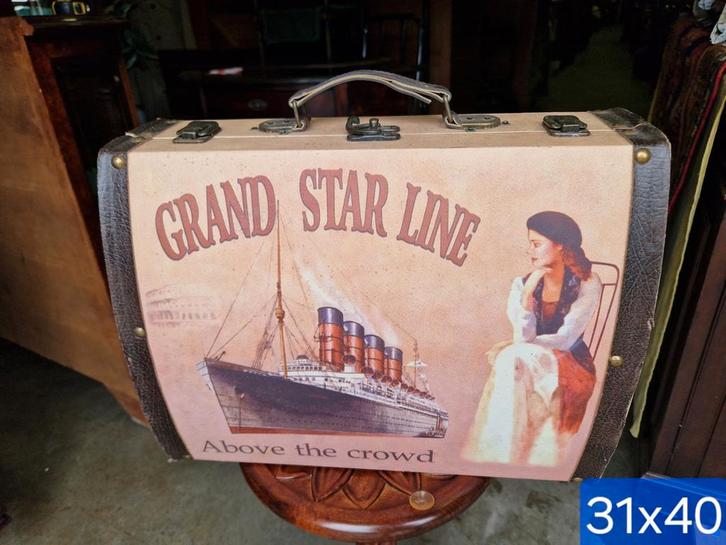 Charmant koffertje vintage, Huis en Inrichting, Woonaccessoires | Overige, Zo goed als nieuw, Ophalen of Verzenden