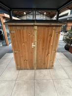 Tuinkast Bayern vuren groen geïmpregneerd incl. dakleer, Ophalen, Zo goed als nieuw, Hout, Overige typen