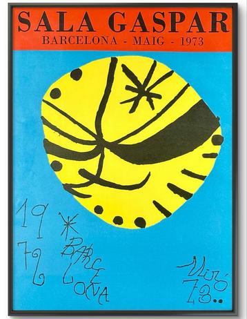 Joan Miró - Sala Gaspar, Barcelona - Originele Litho 1973 beschikbaar voor biedingen