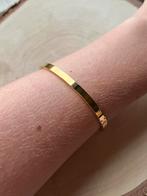 Rvs roestvrijstalen bangle manchetarmband, Ophalen of Verzenden, Zo goed als nieuw, Goud, Staal