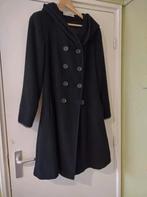 Victoriaans Gothic dames winter wol jas / mantel maat S/M, Ophalen of Verzenden, Zo goed als nieuw, Maat 38/40 (M), Zwart