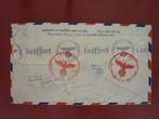 WWII 1941 enveloppe GEOFFNET Amsterdam Amerika  New York, Ophalen, Envelop