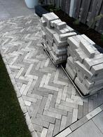 Spiksplinternieuwe waaltjes beige en grijs, Tuin en Terras, Tegels en Klinkers, Ophalen, Nieuw, Beton, Klinkers