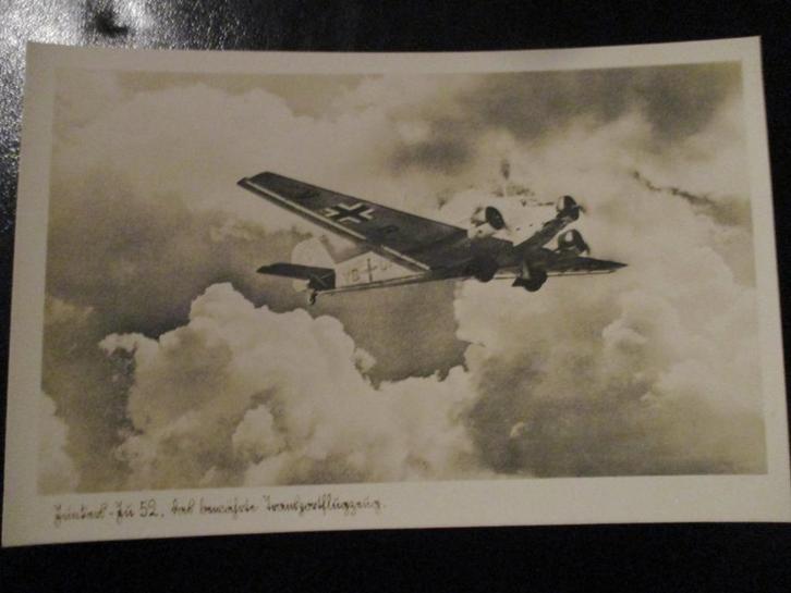 WO2 postkaart - Luftwaffe - Junkers Ju 52, Verzamelen, Militaria | Tweede Wereldoorlog, Luchtmacht, Foto of Poster, Duitsland