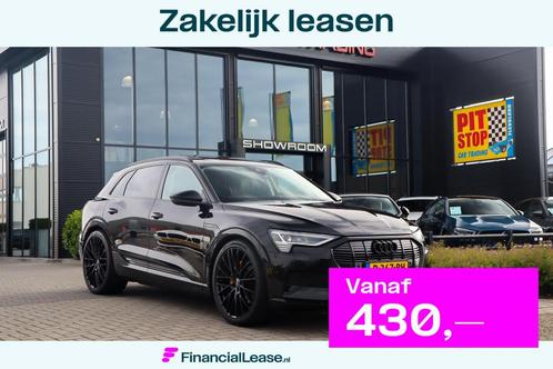 Audi E-tron E-tron 55 quattro 95 kWh, S-Line, Massage, Black, Auto's, Audi, Bedrijf, Lease, Financial lease, e-tron, 360° camera