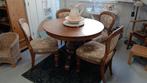 Ronde eettafel met 4 stoelen, Ophalen, Rond, 100 tot 150 cm, 100 tot 150 cm