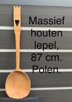 87 cm massief houten lepel uit Polen., Ophalen of Verzenden, Zo goed als nieuw