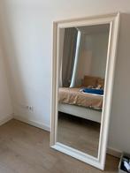 Witte spiegel IKEA TOFTBYN, Huis en Inrichting, Woonaccessoires | Spiegels, 100 tot 150 cm, Rechthoekig, Zo goed als nieuw, 50 tot 75 cm