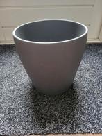 Grote grijze plantenpot - 23x23 cm, Ophalen, Gebruikt, Overige materialen