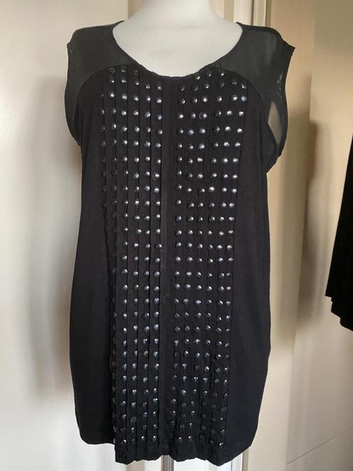 top Apanage 44 zwart apart, Kleding | Dames, Tops, Zo goed als nieuw, Maat 42/44 (L), Zwart, Zonder mouw, Ophalen of Verzenden
