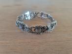 Zilveren vintage armband, Ophalen, Gebruikt, Met edelsteen, Zilver