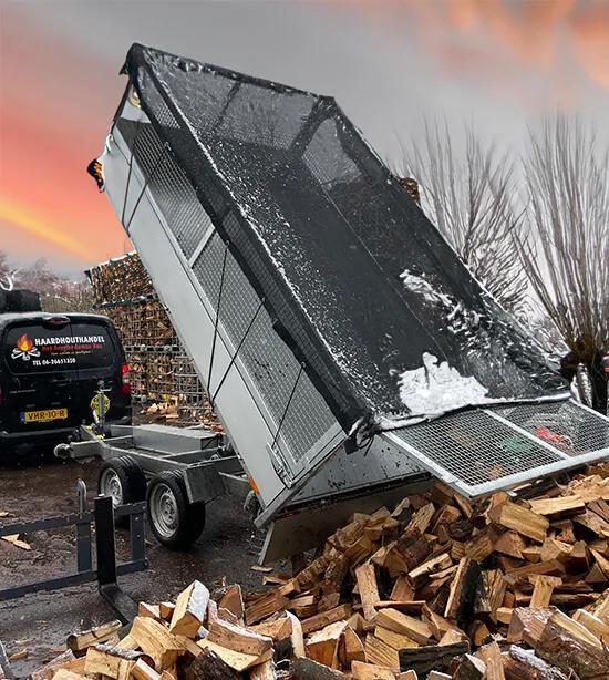 Haardhout per 1,5 m3 GRATIS BEZORGD 50km rond amsterdam, Tuin en Terras, Haardhout, Blokken, Overige houtsoorten, Minder dan 3 m³