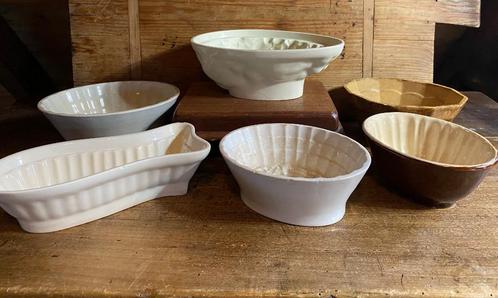 Brocante puddingvormen oa Regout, Societé C.  *Nous Deux*, Antiek en Kunst, Antiek | Keukenbenodigdheden, Ophalen of Verzenden