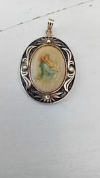 Oud heiligenhanger met de Madonna en kind., Verzenden, Gebruikt, Overige materialen, Overige voorstellingen