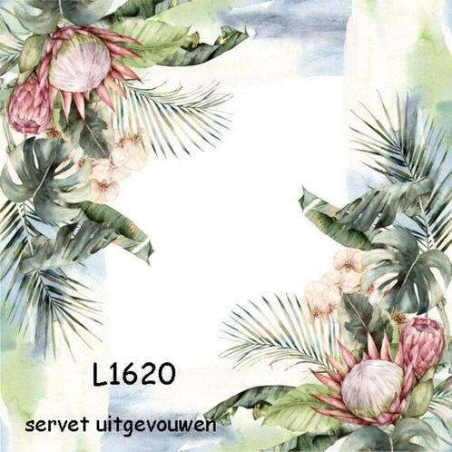 Servetten decoupage/bullet journal – protea L1620, Hobby en Vrije tijd, Knutselen, Nieuw, Materiaal, Verzenden