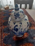 3 delfts blauwe vazen Holland handpainied en 2 beelden vogel, Antiek en Kunst, Ophalen