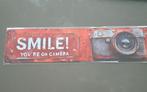Nieuw Wandbord 'Smile! Camera' 20x30cm, Ophalen of Verzenden