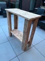 Houten Bartafel / Sidetable, Huis en Inrichting, Tafels | Sidetables, Ophalen, 100 tot 150 cm, Nieuw, Grenenhout