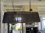 Hanglamp met glazen kroonluchters, Ophalen, Gebruikt, Glas, 50 tot 75 cm