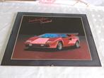 Jaren 80 auto lijst lamborghini countach, Minder dan 50 cm, Gebruikt, Overige typen, Ophalen of Verzenden