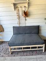 Bamboe banken inclusief kussens, Tuin en Terras, Ophalen, Zo goed als nieuw, Hout