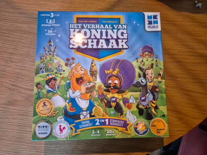 Het verhaal van koning schaak zgan, Hobby en Vrije tijd, Gezelschapsspellen | Bordspellen, Zo goed als nieuw, Ophalen of Verzenden
