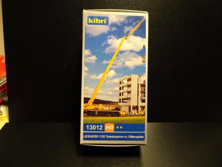 946 kibri 13012 liebherr 1120 telescoopkraan 6as 1:87 herpa, Hobby en Vrije tijd, Modelauto's | 1:87, Nieuw, Bus of Vrachtwagen