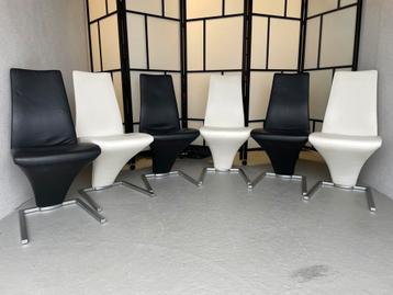 6 Rolf Benz 7800 eetkamerstoelen in perfecte staat beschikbaar voor biedingen