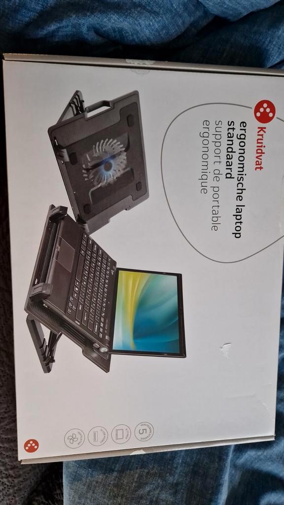 Laptop Cooler - Kruidvat Ergonomische Standaard, Computers en Software, Laptopstandaarden, Nieuw, In diepte verstelbaar, In hoogte verstelbaar